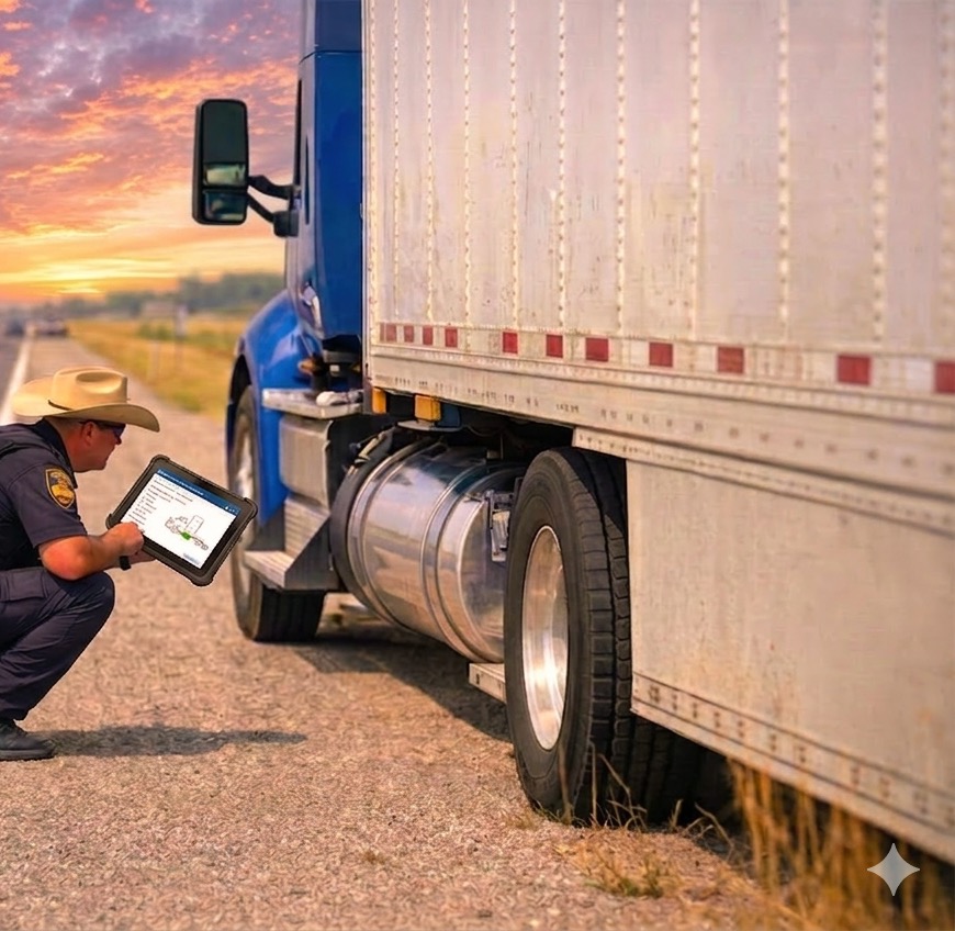 Plant safety coordinator using RegLogic on tablet during LOTO audit